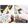 Excelity Fashion Computer Monitor Organizer Rack Transparent Message Board Sticky Board