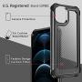 SUPBEC Compatible for iPhone 12 Pro Max Case and [ Screen Protector Tempered Glass x2Pcs] Protective Phone Cover [HeavyDuty Series] Shockproof Silicone for iPhone 12Pro Max Phone Case-Clear Black-6.7''