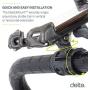 Delta Stroller Mobile Phone Holder – Universally Compatible Stroller Phone Mount for iPhone, Android Phones and Cases – Secure Mounting, 360° Rotation, Also for Bike, Boat, Golf and Grocery Cart