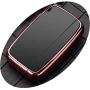Royalfox(TM) 5 Buttons Full TPU Smart keyless Entry Remote Key Fob case Cover for Land Rover Defender Discovery Sport LR3 LR4 Range Rover Sport Evoque Velar,Jaguar XF XJ XJL XE F-PACE (Pink/Black)