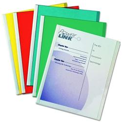 C-Line Report Covers with Binding Bars, Assorted Color Vinyl, White Bars, 8.5 x 11 Inches, 50 per Box (32550)