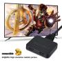 HDMI Splitter 4K@60Hz, avedio links HDMI Splitter 1 in 2 Out, HDMI2.0b Splitter for Dual Monitors Only Duplicate/Mirror Screens, Support HDCP2.2, RGB 4:4:4, 18.5Gbps, Auto Scaling, Full HD 1080P 3D