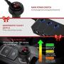 [Updated Version]QUICK CHARGE 3.0 Cigarette Lighter Adapter, 120W 12V/24V 3-Socket Power Splitter DC Outlet with 8.5A 4 USB Ports Multifunction Car Charger, LED Display Voltage, Upgraded On Off Switch