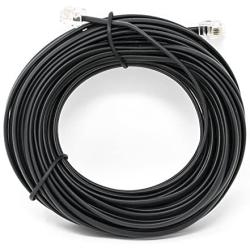 Black 100 FT. Phone Telephone Extension Cord Cable Line Wire