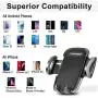 [Upgraded] Car Cup Holder Phone Mount Adjustable Automobile Cup Holder Smart Phone Cradle Car Mount for iPhone 12 Pro Max/XR/XS/X/11/8/7 Plus/6s/Samsung S20 Ultra/Note 10/S8 Plus/S7 Edge(Black)