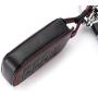 WFMJ Black Leather Smart 4 Buttons Key Chain Cover Case Fob For Honda Pilot Accord Civic CR-V CR-Z HR-V