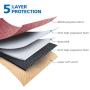 NIDOO 13 inch Laptop Sleeve case Notebook Bag Protective Handbag for 13'' MacBook Air / 13.5'' Surface Book / 13.3'' ThinkPad L380 L390 Yoga / 13.9'' Lenovo Yoga C930 / 14'' HP EliteBook 1040, Red