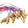 100X 3V 5mW 650nm 6mm Mini Laser Dot Diode Module Copper Head Red