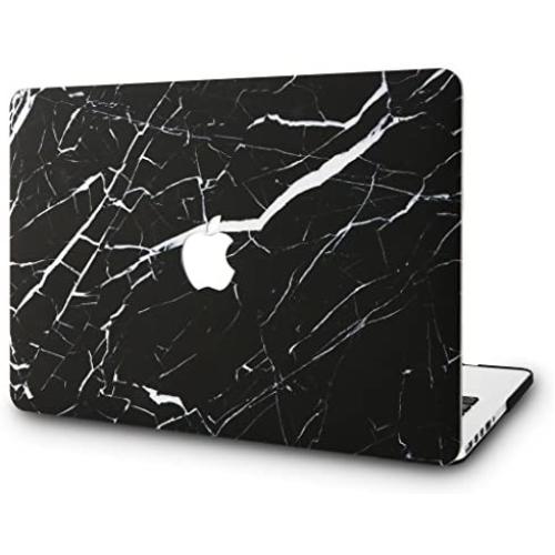 KECC Laptop Case Compatible with MacBook Pro 13'' (2021/2020/2019/2018/2017/2016) Plastic Hard Shell Cover A2338 M1 A2289 A2251 A2159 A1989 A1706 A1708 Touch Bar (Black Marble 2)
