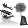 Movo VXR10 Universal Video Microphone with Shock Mount, Deadcat Windscreen, Case for iPhone, Android Smartphones, Canon EOS, Nikon DSLR Cameras and Camcorders - Perfect Camera Microphone, Shotgun Mic
