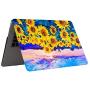 Laptop Case for MacBook Pro 13 Inch 2016 2017 2018 2019 Release, Funut Funut Matte Rubber Soft Touch Protective Case Plastic Hard Cover for MacBook Pro 13 Inch A2159 A1989 A1708 A1706,Sunflowers