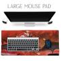 Imegny Extended Gaming Mouse Pad, Portable Keyboard & Mouse Mat with Stitched Edges + Non-Slip Rubber Base (type4 35.415.7Inch, 90x40 sunrisedragon038)