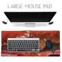 Imegny Extended Gaming Mouse Pad, Portable Keyboard & Mouse Mat with Stitched Edges + Non-Slip Rubber Base (type4 35.415.7Inch, 90x40 sunrisedragon038)