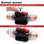 2 pcs 30A Audio Inline Circuit Breaker Reset Fuse 12V-24V DC, PowMr Reset Fuse Holder 30 amp with Manual Reset for Car Audio, Stereo Switch and Solar Inverter System
