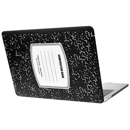 Hard Shell Case Cover Compatible with MacBook Pro 13 inch for 2019 2018 2017 2016 Release Model A2159 A1989 A1708 A1706 Composition Notebook Laptop Hard Shell Cover Case - Black
