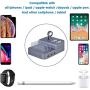 KeyEntre 6 Port USB Charging Station Multi Device USB Charging Dock Station HUB Desktop Charger Stand Organizer Compatible for iPhone ipad Airpods iwatch Kindle Tablet Multiple Devices, Silver