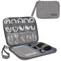 GANAMODA Electronics Travel Organizer, Gadgets for Men Small Bag tech Accessories Travel case Cord Organizer for USB Cable Phone Mini Tablet