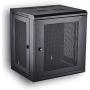 KENUCO Wall Mount Rack Cabinet Enclosure | Fully Assembled | Vented Door | Adjustable mounting Rails | Cold Rolled Steel | RACK-09 | (23.6 x 19.7, 15U)