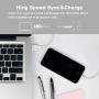 RCTech iPhone Charger [3pack 10FT] MFi Certified Nylon Braided Lightning Cable High Speed Charging USB Cords Compatible with iPhone 11/XS/XR/X/8/7/6/6S/5S/5/iPad,Silvergray