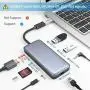 [10Gbps] USB to USB C Adapter (2 Pack) - XAOSUN USB-A to USB-C Adapter - Support One-Sided Superfast Data Transmission & 100W Fast Charging - Compatible with Laptops, PC, Chargers, Oculus Quest Link