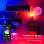 Smart WiFi Alexa Light Bulb, LUMIMAN LED RGBCW Color Changing Bulbs Works with Alexa, Echo, Google Home & Siri, 2.4GHz WiFi Only, No Hub Required, A19 E26 Multicolor (4 Pack)