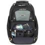 Targus Drifter II Backpack Design for Business Professional Commuter with Large Compartments, Durable Water Resistant, Hidden Zip Pocket, Protective Sleeve fits 16-Inch Laptop, Black/Gray (TSB238US)