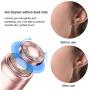 Gift2U Facial Hair Remover Replacement Heads, 6pcs Rose Gold Electronic Shaver Head Cutter Replacement with 18K Gold-Plated Blade Cover for Face, Leg, Armpit, Back, etc