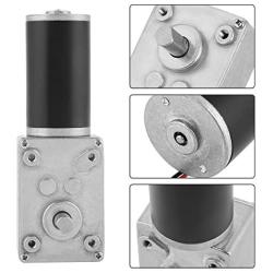 DC 12V 200RPM Worm Gear Motor, 8mm Female Shaft High Torque Turbine Reducer