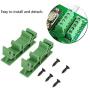 PCB Brackets, PCB Circuit Board Bracket, KPRH-175 PCB Rail Adapter Circuit Board Mounting Bracket Holder Carrier for Electronic Switching Devices, Pack of 10 Fit for mounting DIN C45 rail mounting