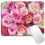 Dynippy Mouse Pad Gaming Mouse Pads Non-Slip Rubber Base Mousepad Square Mouse Mat for Desktops Computer Laptops (Floral Flower)