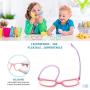Gaoye 2-Pack Kids Blue Light Glasses Girls & Boys Age 3-15, Computer Gaming Fake Eyeglasses Anti Eyestrain