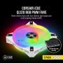 Corsair QL Series, iCUE QL120 RGB, 120mm RGB LED PWM White Fan, Triple Fan Kit with Lighting Node Core