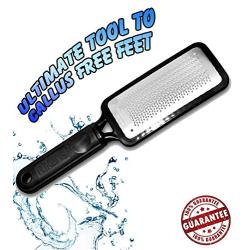 Colossal foot rasp foot file and Callus remover. Best Foot care pedicure metal surface tool to remove hard skin. Can be Used on both wet and dry feet, Surgical grade stainless steel file