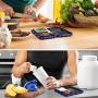 Brifit Digital Pocket Scale, 200g/ 0.01g Mini Scale, Portable Food Scale, Electronic Smart Scale, Jewelry Scale with Backlight LCD, 6 Units, Tare Function, Stainless Steel, Battery Included, Purple