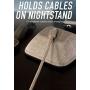 Smartish Cable Wrangler - Magnetic Cable Manager & Cord Organizer for Desk or Nightstand (Silk) - No. 2 Pencil Gray