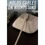 Smartish Cable Wrangler - Magnetic Cable Manager & Cord Organizer for Desk or Nightstand (Silk) - No. 2 Pencil Gray