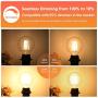 G25 LED Edison Dimmable Globe Light Bulbs 100W Equivalent 1200LM 2700K Soft Warm White LED Vanity Light 8W E26 Medium Base Vintage Filament Bulbs for Bedroom Bathroom Makeup Mirror Pendant 4 Packs