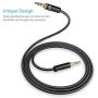 Syncwire 3.5mm Nylon Braided Aux Cable (3.3ft/1m,Hi-Fi Sound), Audio Auxiliary Input Adapter Male to Male AUX Cord for Headphones, Car, Home Stereos, Speaker, iPhone, iPad, iPod, Echo & More – Black