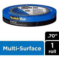ScotchBlue Original Multi-Surface Painters Tape, .70 inches x 60 yards, 2090, 1 Roll
