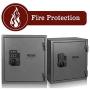AEGIS 1.04 cu.ft Fireproof Safe Electronic Security Safe Box-Safes and Lock Boxes, Money Box, for Home Hotel Office Cash Jewelry,Battery and Keys Included