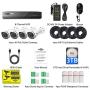 Hiseeu 4K PoE Security Camera System, 8CH 8MP Home Surveillance NVR System with 3TB HDD, 4Pcs 4K IP Wired Camera with Night Vision for Indoor Outdoor Security, 30 Days Video/Audio Loops Recording