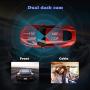 Dual Dash Cam,1080P Front and 720P Inside Cabin Car Dash Camera 1.5 LCD Display Dashboard Cam with 4 IR LEDs, Motion Detection,Parking Mode,Loop Recording,Accfly Compatible with Car Cam Uber Taxi