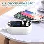 USB Charger Station with Switch 60W/12A 8-Port Fast Charging Station Hub Timer Charger Dock Digital Display Desk Charging Block for iPhone iPad Galaxy Tablet iOS Android Multiple Devices…