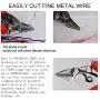 Micro Soft Wire Cutter,Mini Shear Flush Cutter with Internal Spring Mechanism for Electronics,Making jewelrys-3.5inch Red
