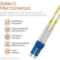 LC to LC Fiber Patch Cable Single Mode Duplex - 2m (6.56ft) - 9/125um OS1 LSZH (2 Pack) - Beyondtech PureOptics Cable Series