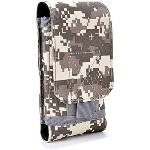 Tactical MOLLE Smartphone Holster, Universal Army Mobile Phone Belt Pouch EDC Security Pack Carry Accessory Kit Blowout Pouch Belt Loops Waist Bag Case for iPhone 6/6s 6plus Samsung Galaxy S7 S6 Edge