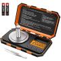 ORIA Digital Mini Scale, Electronic Smart Scale, 20g Pocket Scale, 20g Calibration Weight and Tweezers, 6 Units, LCD Backlit Display, Auto Off, Tare, Stainless Steel (Battery Included)
