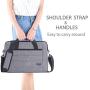 ProCase 13-13.5 Inch Laptop Sleeve Tote Bag with Shoulder Strap and Handle for Laptop Ultrabook MacBook Pro Air Surface Chromebook Notebook Acer Asus Dell HP Lenovo Galaxy Sony Toshiba -Grey