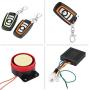 Car Anti-theft Security Alarm，ABS 12V 125DB Anti-trimming and Waterproof Burglar System with Double Color Remote Control and Shock Sensor for Motorbike, Bike, Tricycle etc