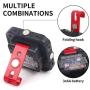 FISHNU COB LED Portable Floodlight - 5W New Multi-Function Hanging Battery Work Light - Strong Magnetic with Fixed Hanging Hook,Multiple Combinations Lights(2 Pack)